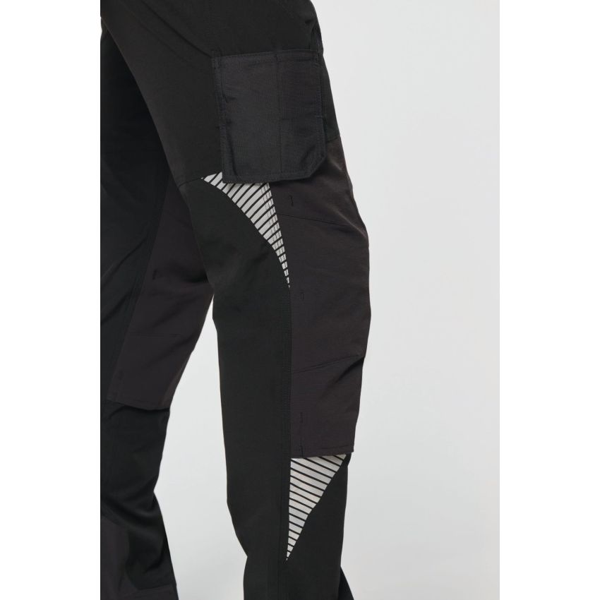 Pantalon stretch léger recyclé multipoches unisexe