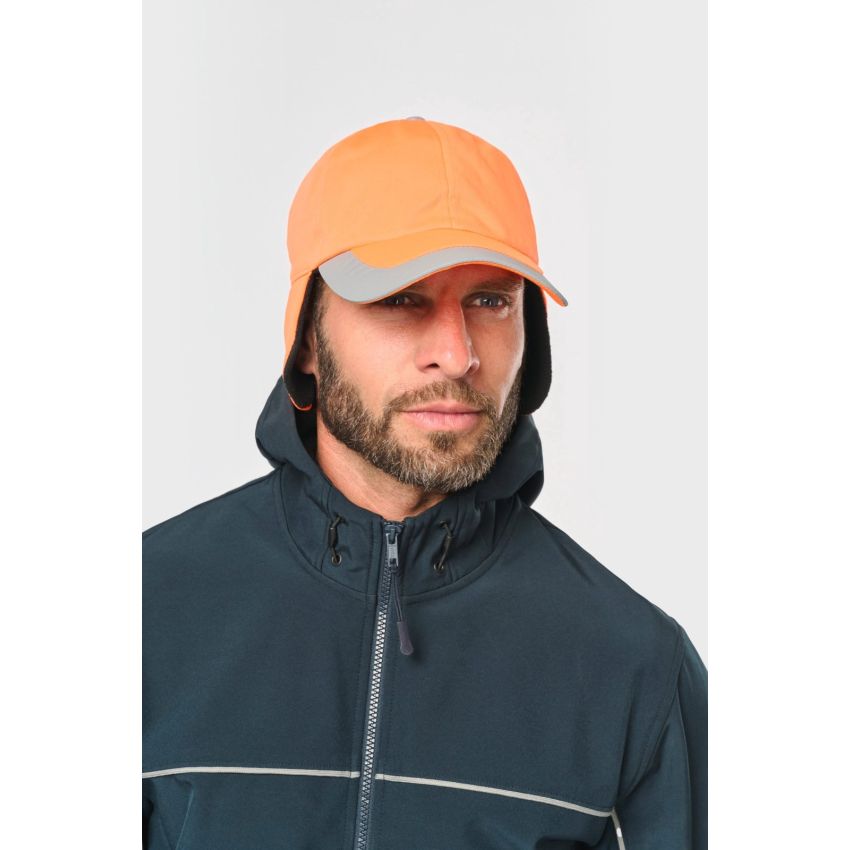 Bonnet d'hiver fluorescent - 6 pans