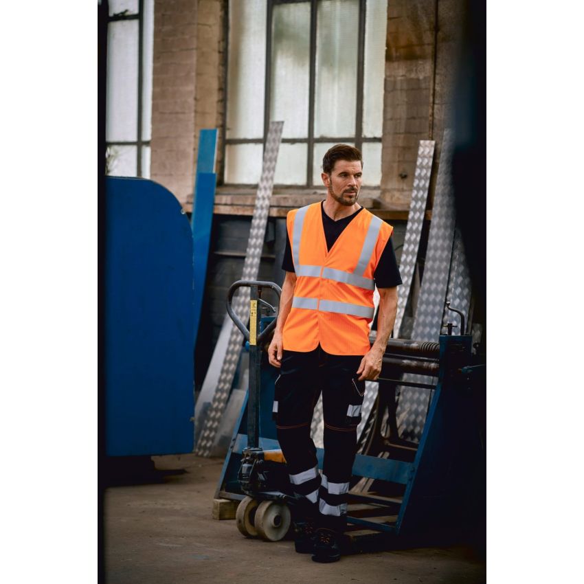 Gilet haute visibilité ignifuge et antistatique